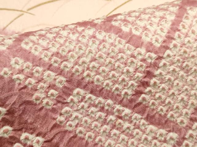 平和屋着物■訪問着　絞り　刺繍　雲取り横笛文　金彩　正絹　逸品　DABI0905cd
