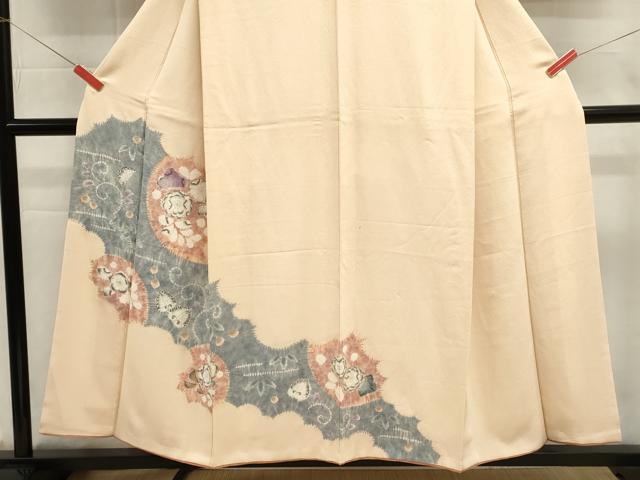 平和屋着物■訪問着　絞り　辻が花　正絹　逸品　DABI0907cd