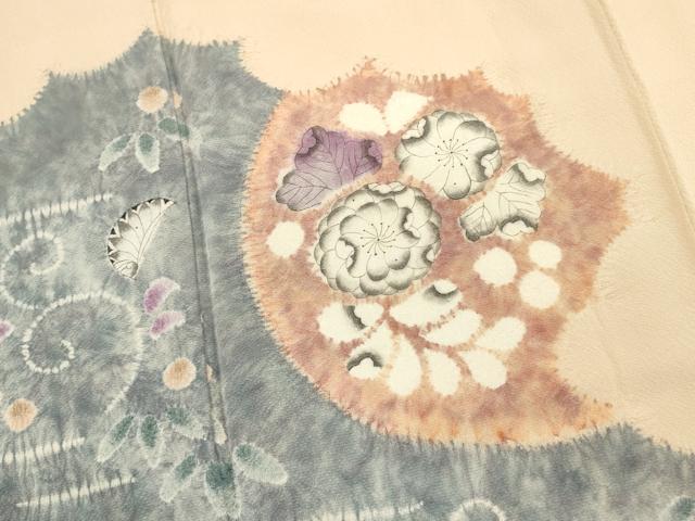 平和屋着物■訪問着　絞り　辻が花　正絹　逸品　DABI0907cd