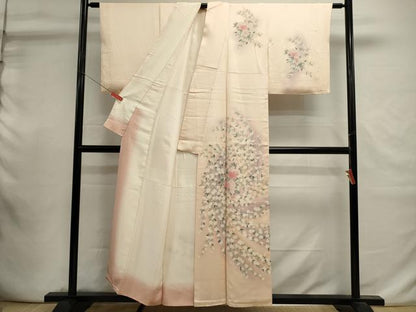 平和屋着物■訪問着　草花文　暈し染め　正絹　逸品　DABI0912cd