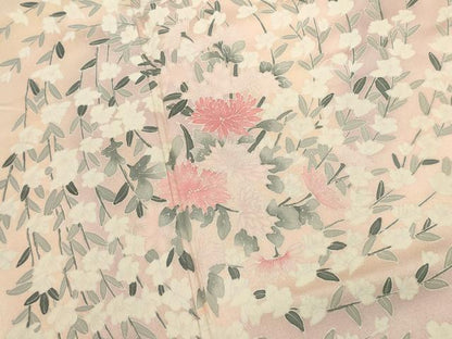 平和屋着物■訪問着　草花文　暈し染め　正絹　逸品　DABI0912cd