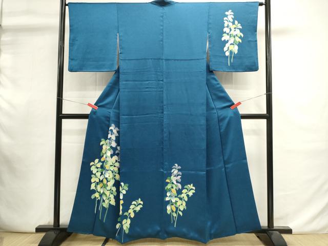 平和屋着物■訪問着　枝葉文　正絹　逸品　DABI0916cd