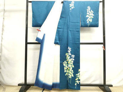 平和屋着物■訪問着　枝葉文　正絹　逸品　DABI0916cd