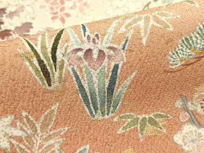 平和屋着物■豪華黒留袖　作家物　風景文　暈し染め　金通し地　正絹　逸品　DABI0918cd