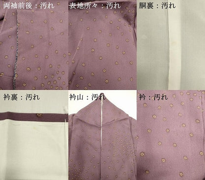 平和屋着物■上質な小紋　小花文　正絹　逸品　DABI0922cd