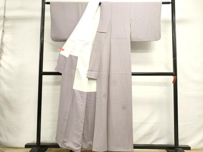 平和屋着物■豪華色留袖　上がり藤地紋　紅藤色　正絹　逸品　DABI0930cd