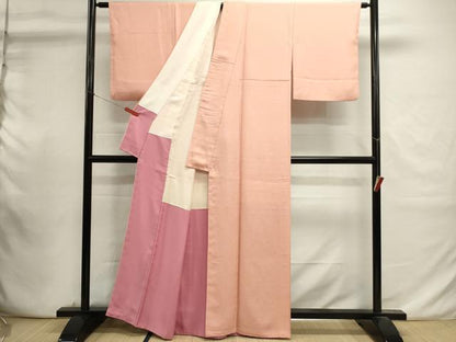 平和屋着物■上質な小紋　霞文　正絹　逸品　DABI0937cd