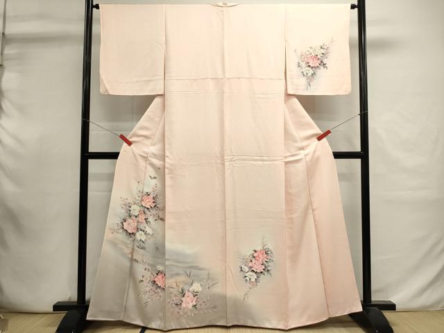平和屋着物■訪問着　草花文　暈し染め　正絹　逸品　DABI0938cd
