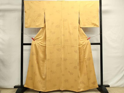 平和屋着物■上質な小紋　舞梅文　正絹　逸品　DABI0946cd