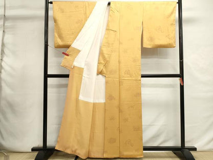 平和屋着物■上質な小紋　舞梅文　正絹　逸品　DABI0946cd