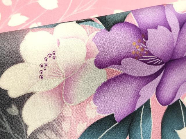 平和屋着物■豪華振袖　器物花文　暈し染め　正絹　逸品　DABI0947cd