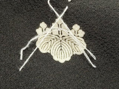 平和屋着物■豪華黒留袖　刺繍　萬壽染　鳳凰花文　金銀彩　正絹　逸品　DABI0949cd