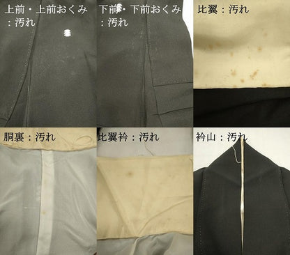 平和屋着物■豪華黒留袖　駒刺繍　吉祥花車文　金彩　正絹　逸品　DABI0955cd