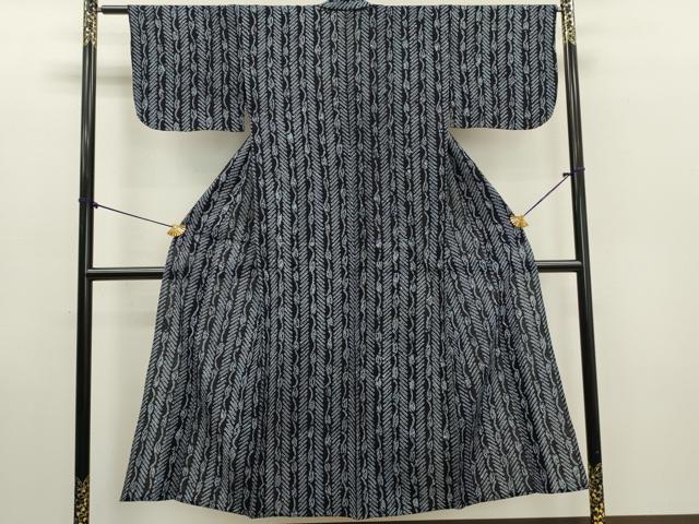 平和屋着物∴夏物　浴衣　有松鳴海絞り　抽象文様　綿　逸品　DABI0958cd