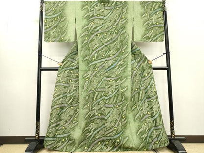 平和屋着物∴夏物　浴衣　有松鳴海絞り　芝文　綿　逸品　未使用　DABI0988cd