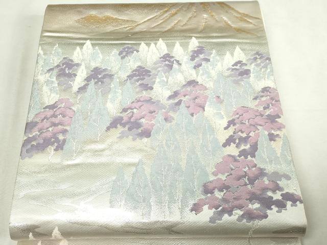 平和屋本店▼六通柄袋帯　北山　本金二重箔　正絹　逸品　DABI1015sf