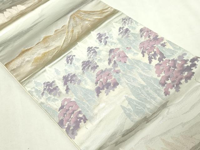 平和屋本店▼六通柄袋帯　北山　本金二重箔　正絹　逸品　DABI1015sf