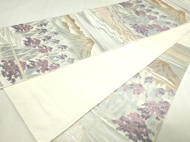 平和屋本店▼六通柄袋帯　北山　本金二重箔　正絹　逸品　DABI1015sf