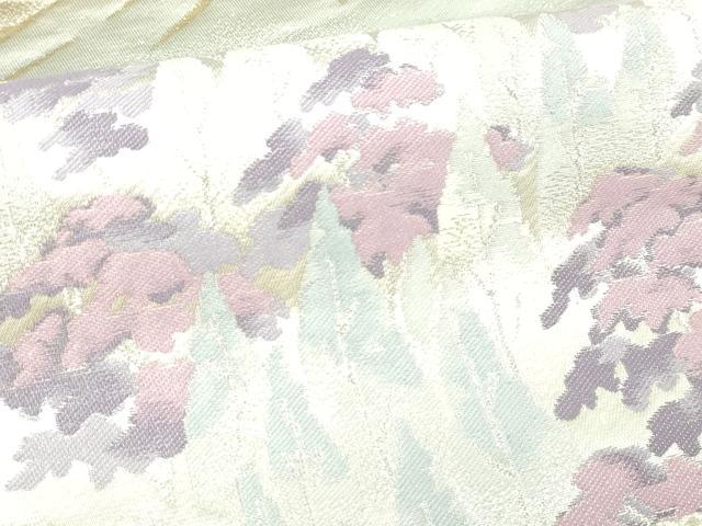 平和屋本店▼六通柄袋帯　北山　本金二重箔　正絹　逸品　DABI1015sf