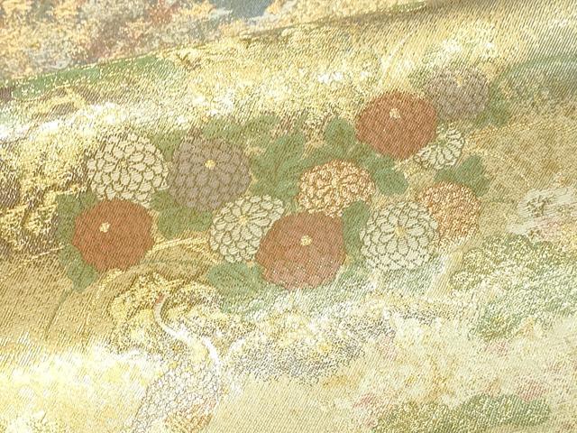 平和屋本店▼六通柄袋帯　北山風情　本金箔　正絹　逸品　DABI1034sf