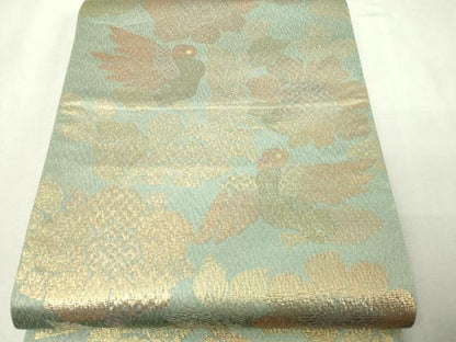 平和屋本店▼六通柄袋帯　名物裂文様　本金箔　正絹　逸品　DABI1048sf