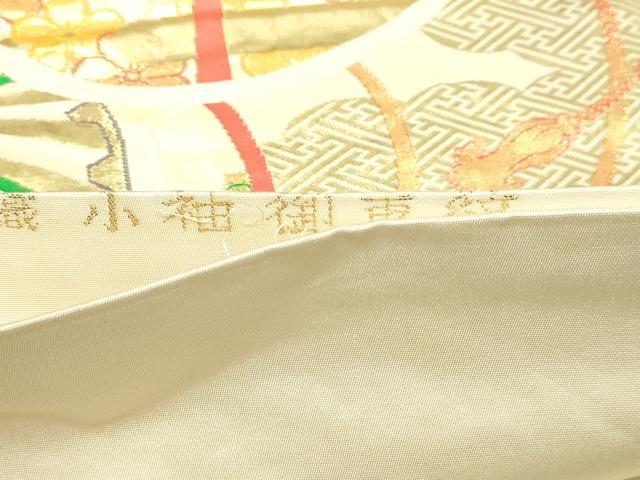 平和屋本店▼六通柄袋帯　小袖御車紋　Ｋ24　金箔織　正絹　逸品　DABI1050sf