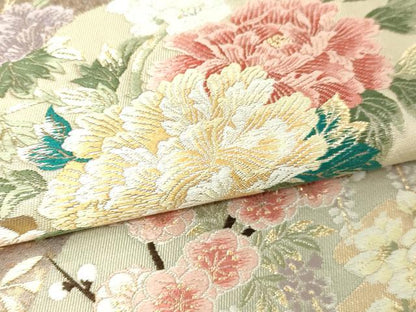 平和屋本店▼六通柄袋帯　唐織　九百錦　華衣　本金弐重箔　正絹　逸品　DABI1057sf
