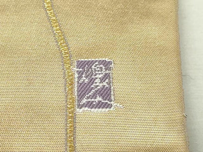 平和屋本店●西陣　長嶋成織物　ながしま帯　本加賀友禅作家　由水煌人　六通柄袋帯　唐織　秋明菊　本金箔　瀞金錦　正絹 逸品 DABI1083sf