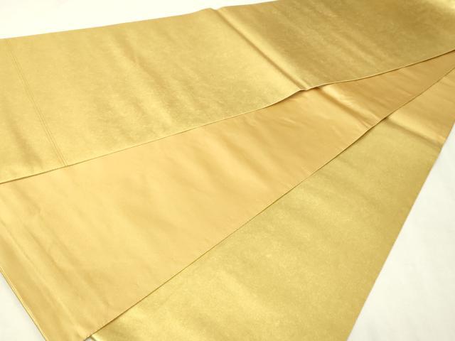 平和屋本店●西陣　長嶋成織物　ながしま帯　六通柄袋帯　霞文　本金箔　瀞金錦　正絹　逸品　DABI1089sf