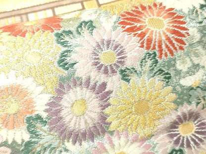 平和屋本店▼六通柄袋帯　流水古都之旅　九百本金弐重織　正絹　逸品　DABI1115sf