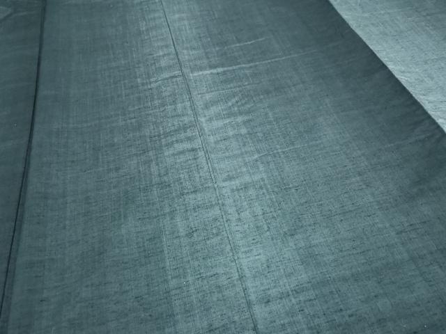 平和屋着物▽上質な紬　単衣　霞文　正絹　逸品　DABI1147sf