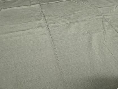 平和屋着物▽男性 お召 単衣 柳煤竹色 キングサイズ 正絹 逸品 DABI1154sf