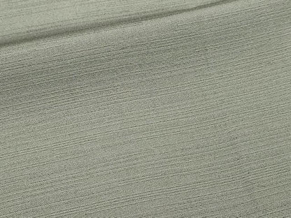 平和屋着物▽男性 お召 単衣 柳煤竹色 キングサイズ 正絹 逸品 DABI1154sf
