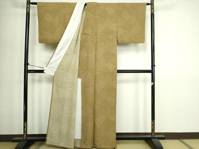 平和屋着物▽江戸小紋　単衣　寄せ小紋柄　正絹　逸品　DABI1176sf