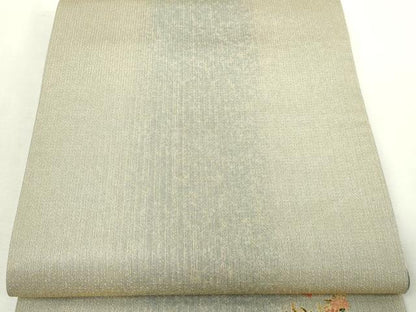 平和屋本店▼六通柄袋帯　霞文　本金箔　正絹　逸品　DABI1186sf
