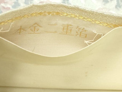 平和屋本店▼六通柄袋帯　風景文　本金二重箔　正絹　逸品　DABI1193sf