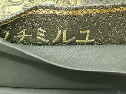 平和屋本店▼西陣　廣部商事織物　伝統工芸士　小笹宏風　六通柄袋帯　ソチミルユ　プラチナ本金　証紙付き　正絹　逸品　DABI1203sf