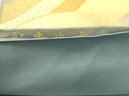 平和屋本店▼六通柄袋帯　彩貴海文　本金箔　正絹　逸品　DABI1298sf