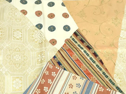 平和屋本店▼太鼓柄袋帯　花唐草文　本金箔　正絹　逸品　DABI1300sf