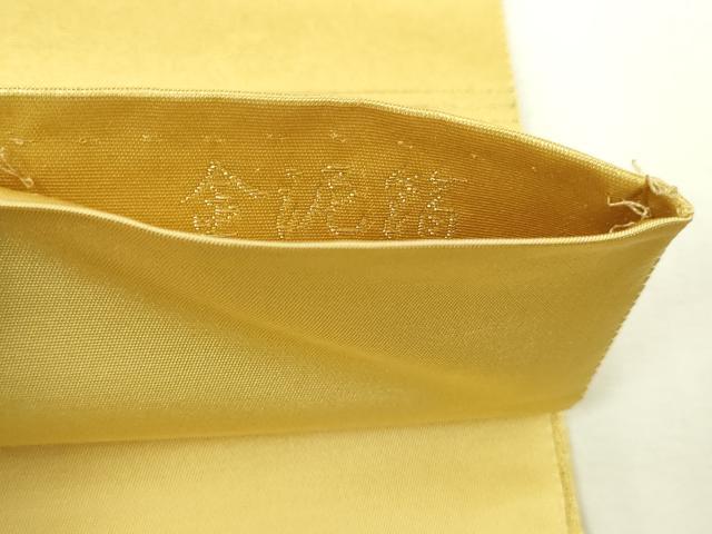 平和屋本店●太鼓柄袋帯　飛鶴花文　金泥箔　正絹　逸品　DABI1323sf
