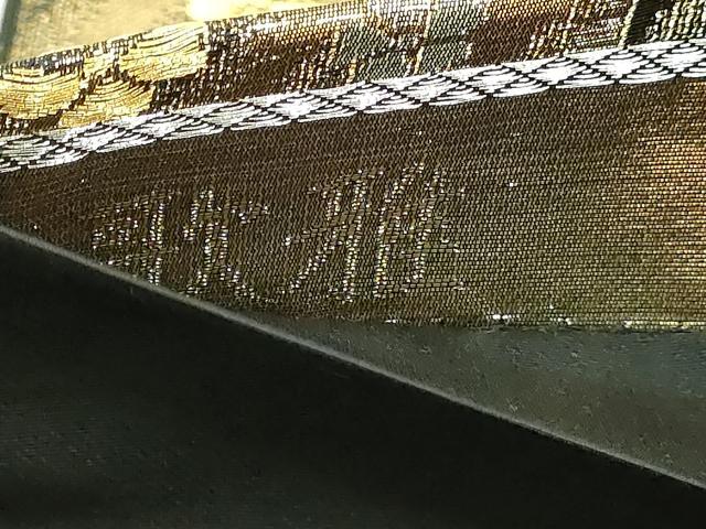 平和屋本店▼六通柄袋帯　唐織　歌雅　本金二重箔　正絹　逸品　DABI1373sf