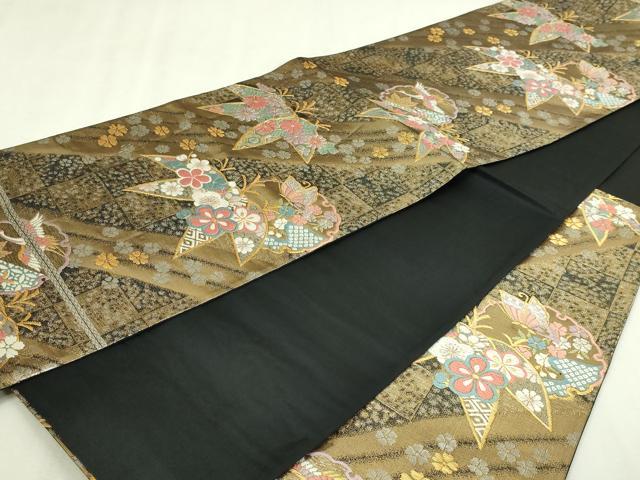 平和屋本店▼六通柄袋帯　唐織　歌雅　本金二重箔　正絹　逸品　DABI1373sf