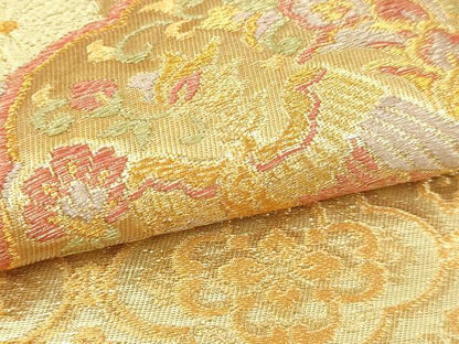 平和屋本店▼六通柄袋帯　瑞華宝飾文　本金二重箔　正絹　逸品　DABI1376sf