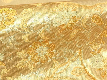 平和屋本店▼六通柄袋帯　瑞華宝飾文　本金二重箔　正絹　逸品　DABI1376sf