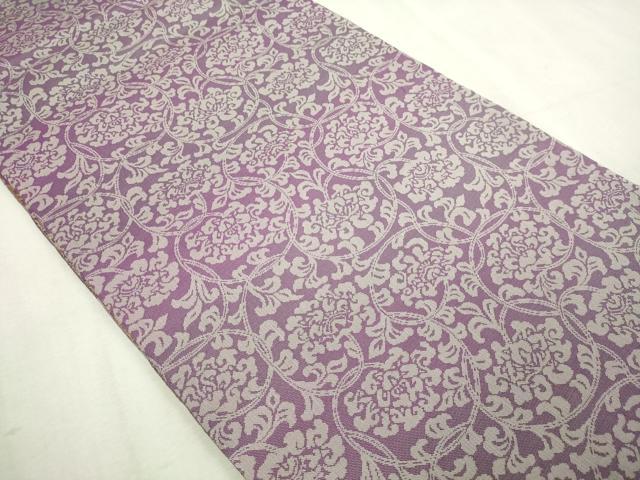 平和屋本店▼両面　全通柄　本袋帯　藤巴宝相紋　本金　正絹　逸品　DABI1392sf
