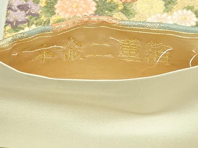 平和屋本店▼六通柄袋帯　唐織　嘉祥具合せ文　本金二重箔　正絹　逸品　DABI1465sf