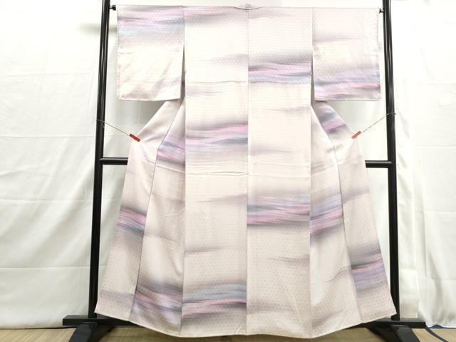 平和屋着物■上質な小紋　霞文　暈し染め　正絹　逸品　DABI1524qa