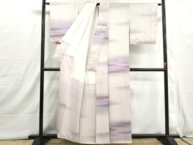 平和屋着物■上質な小紋　霞文　暈し染め　正絹　逸品　DABI1524qa