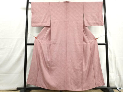 平和屋着物■江戸小紋　立波地紋　霞文　正絹　逸品　DABI1534qa