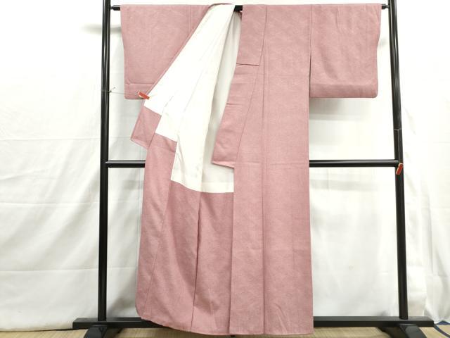 平和屋着物■江戸小紋　立波地紋　霞文　正絹　逸品　DABI1534qa